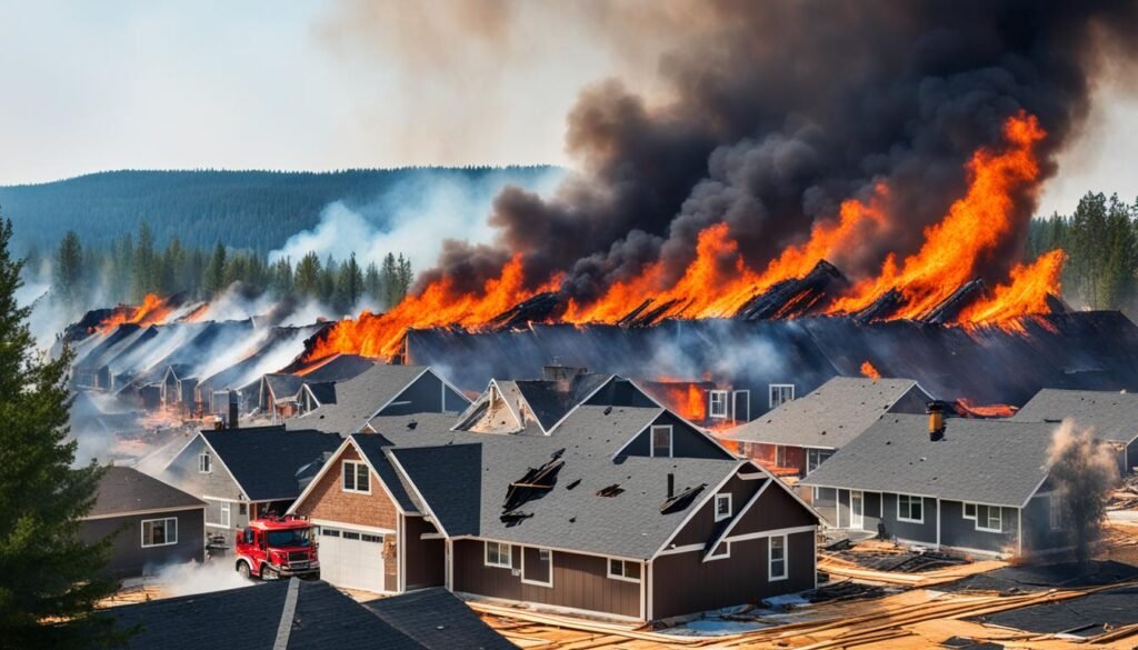 wildfires and roofs