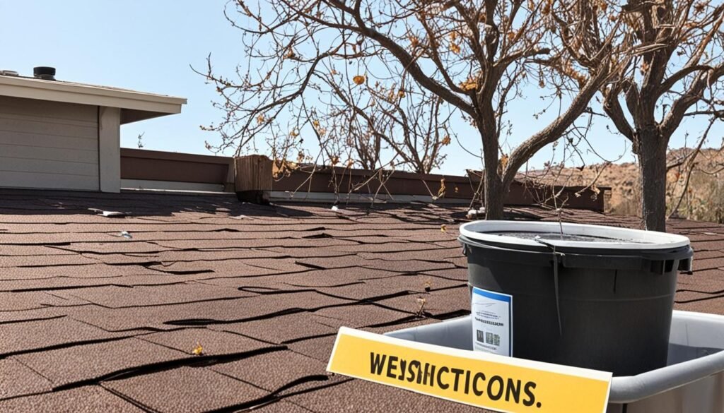 Water restrictions and roofing image