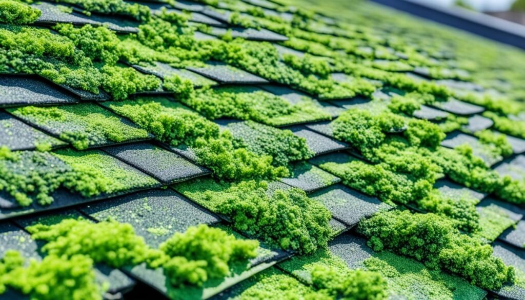 Algae growth on roofs