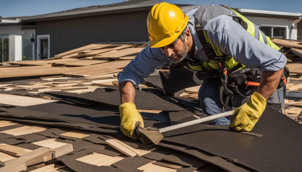 Roof tear off protection