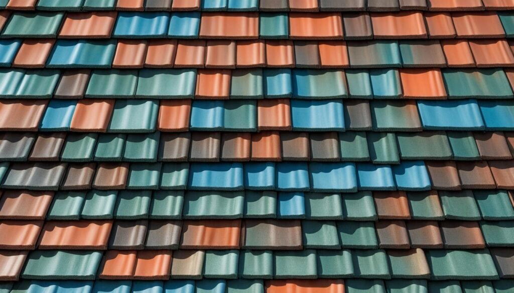 roof tile color range