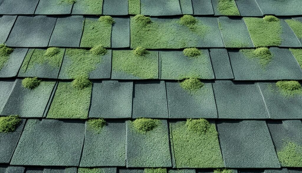 blistered shingles