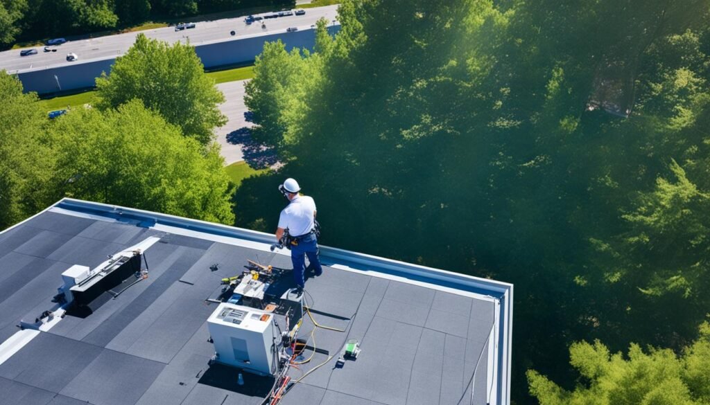 commercial roof inspection