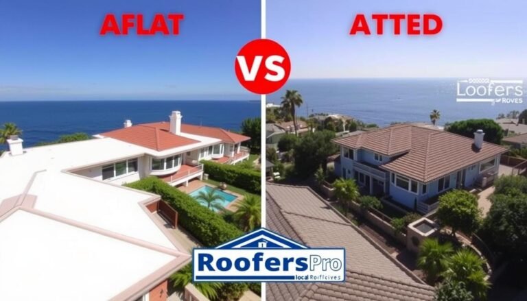 Flat vs pitched roofs Malibu