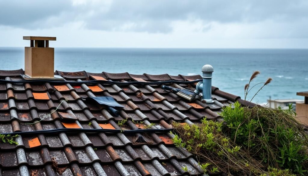 Roof Damage in Coastal Regions