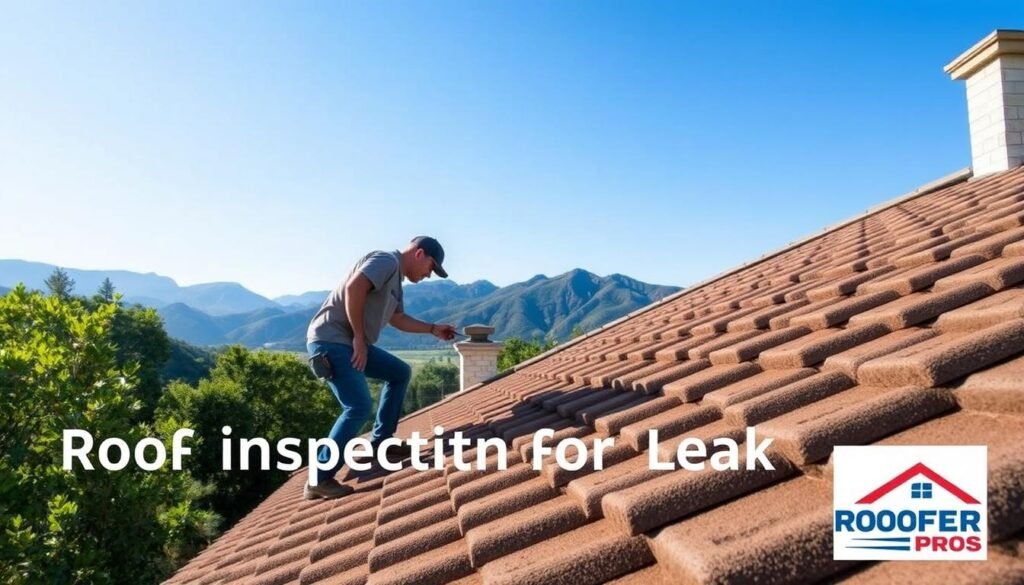 Roof inspection for leaks