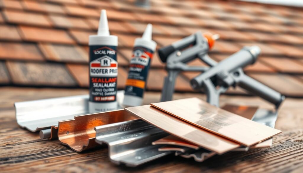 metal flashing for leak prevention
