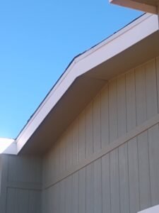 Roof of a woodshed in Anahiem hills California